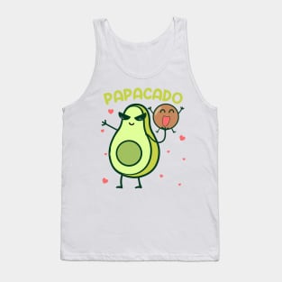 Papacado Pregnancy Announcement Girl Gift For Men Father day Tank Top